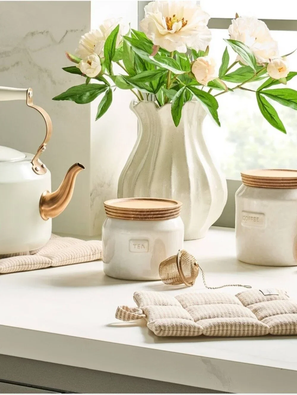 Pot Holder Natural Stripe - Hearth & Hand with Magnolia